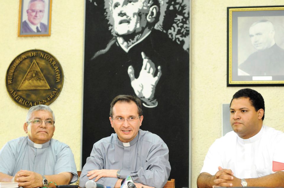 Conferencia sobre canonizacion del padre Bruno Martinez Escolapio (q.e.p.d). Managua 26 de enero de 2015. FOTO LA PRENSA/Lissa Villagra